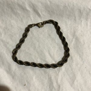 Gold Braided Bracelet, Like New